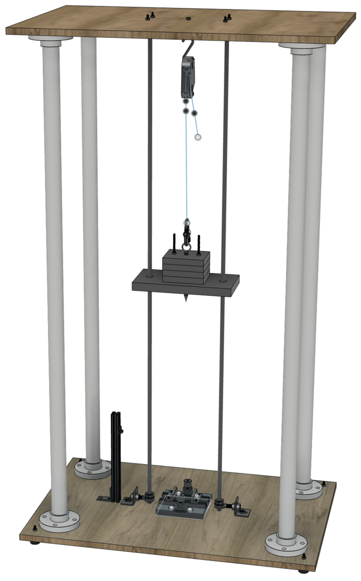 System modeled in CAD